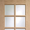 Bespoke Thrufold Suffolk White Oak 6L Glazed Folding 3+2 Door