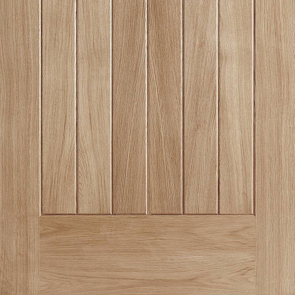 Suffolk Oak External Double Door and Frame Set - Frosted Double Glazing