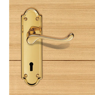 Image: DL17 Ashtead Suite Lever Lock Door Handles - 2 Finishes