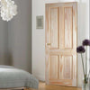 OUTLET - 4 Panel Pine Door - Raised & Fielded Panels - Sunbleach, Scuffs & Dents