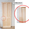 OUTLET - 4 Panel Pine Door - Raised & Fielded Panels - Sunbleach, Scuffs & Dents