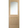 Sussex Oak Double Evokit Pocket Door Detail - Clear Glass - Lining Effect Both Sides