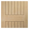 Three Sliding Doors and Frame Kit - Sussex Oak Door - Lining Effect Both Sides - Unfinished