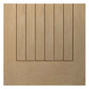 Three Sliding Doors and Frame Kit - Sussex Oak Door - Lining Effect Both Sides - Unfinished