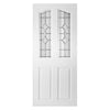 Swept Top Lightly Grained Internal PVC Door  - Brechin Andromeda