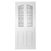 Swept Top Lightly Grained Internal PVC Door  - Brechin Andromeda