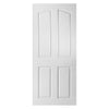White PVC door on white background