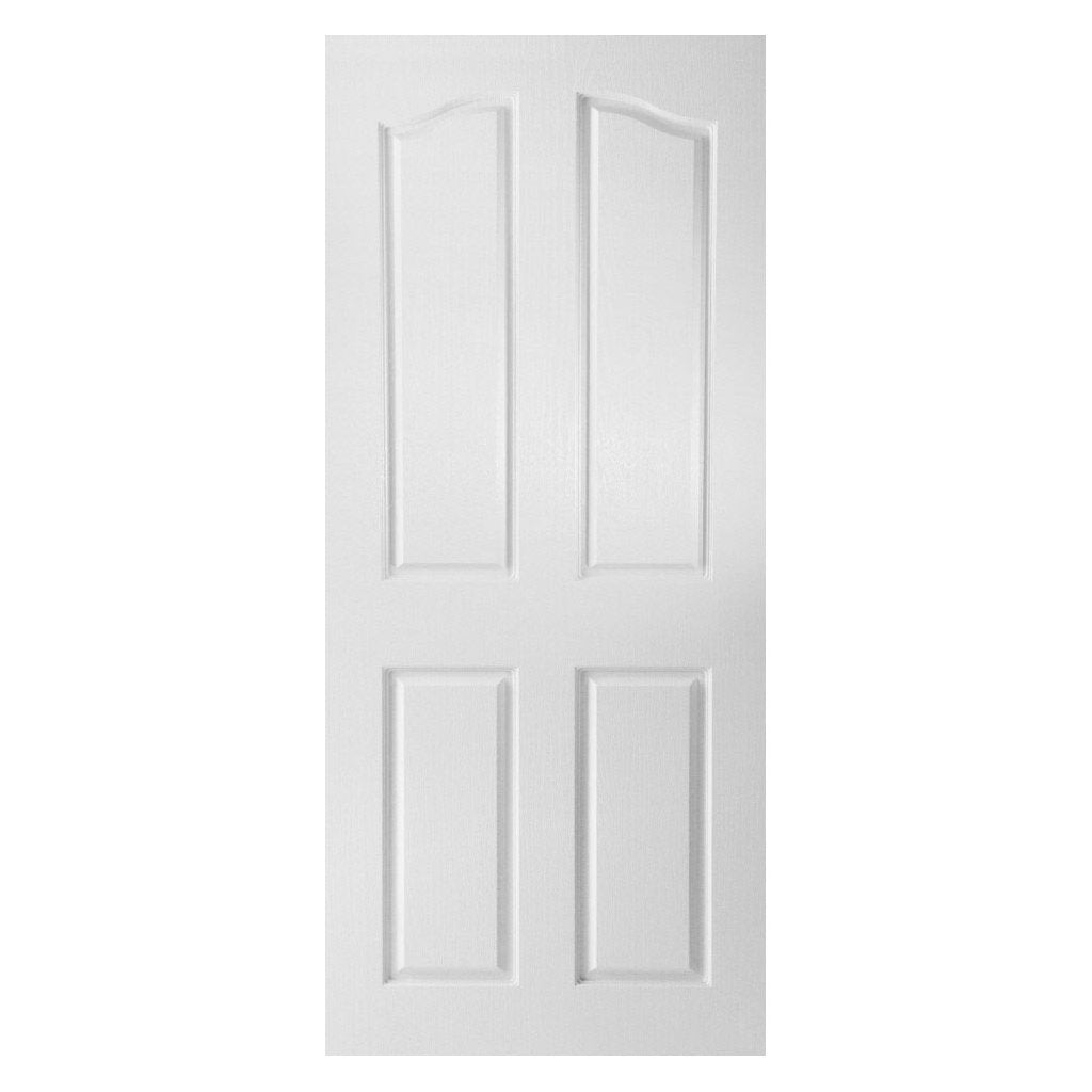 White PVC door on white background