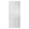 White PVC door on white background