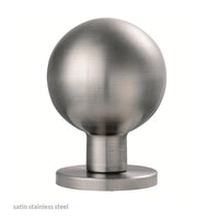 Steelworx SWKNR1058 Mortice Door Knob Handles on Round Rose - 2 Finishes