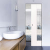 Axis Absolute Evokit Pocket Door - Clear Glass - White Primed