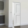 Eccentro White Panelled Absolute Evokit Pocket Door - Prefinished