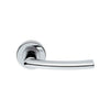 Serozzetta Dos SZC020 Lever Latch Handles on Round Rose - 2 Finishes