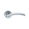 Serozzetta Tres SZC030 Lever Latch Handles on Round Rose - 2 Finishes