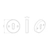 AA345 Open Escutcheon, Standard Profile