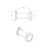 AA76 Door Viewer, 180 degree Vision - 3 Finishes
