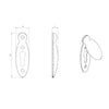 AQ45 Closed Escutcheon, Peardrop Standard Profile - 3 Finishes