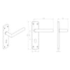 Steelworx CSLP1162P Mitred Lever Lock Handles - 2 Finishes