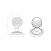 DK37CFB Delamain Reeded Florentine Bronze Mortice Knob Handles