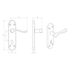 DL168 Oakley Suite Lever Lock Polished Chrome - Combo Accessory Pack