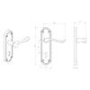 External DL17 Ashtead Suite Lever Front Door Handle Pack - Brass Finish