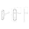 Double Door DL17 Ashtead Lever Lock Polished Chrome - Combo Handle & Accessory Pack