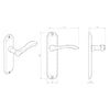 DL181 Andros Lever Latch Handles - 3 Finishes