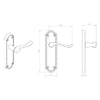 DL18 Ashtead Lever Latch Handles - 2 Finishes