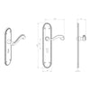 DL271 Chesham Lever Lock Handles Polished Brass - Combo Accessory Pack