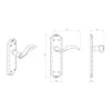 DL341FB Wentworth Lever Latch Handles