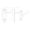 DL451FB Lytham Lever Latch Handles