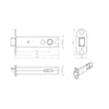 DL5040PB Delamain 101mm Heavy Sprung: Delamain DL5040 Tubular Latch 101mm Heavy Sprung - 2 Finishes