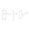 DL55 Victorian Scroll Lever Latch Handles - 3 Finishes