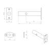 Eurospec DSB8225, Security Door Bolts & Key - Polished Chrome Finish