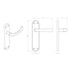 EL12 Euroline Ibra Lever Latch Handles - 3 Finishes