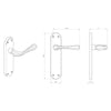 EL22 Euroline Astro Lever Latch Handles