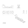 Antique Black Ludlow LF5563 Cranked Bolt - 3 Sizes