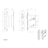 Mortice Sash Lock & Rebate Set for Wooden Doors - 2 Sizes and 2 Finishes