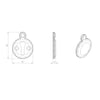 M42 Victorian Covered Escutcheon, Standard Profile - 3 Finishes