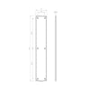 PF102PB Finger Plate, 457x76mm