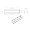 Sleeve Letterbox, 300x69mm - 2 Finishes