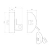 Narrow Style Panic Push Pad Latch XSA5002