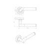 Serozzetta Irwin ZIN3139PC/SC Lever Latch Handles with Dual Chrome Finish