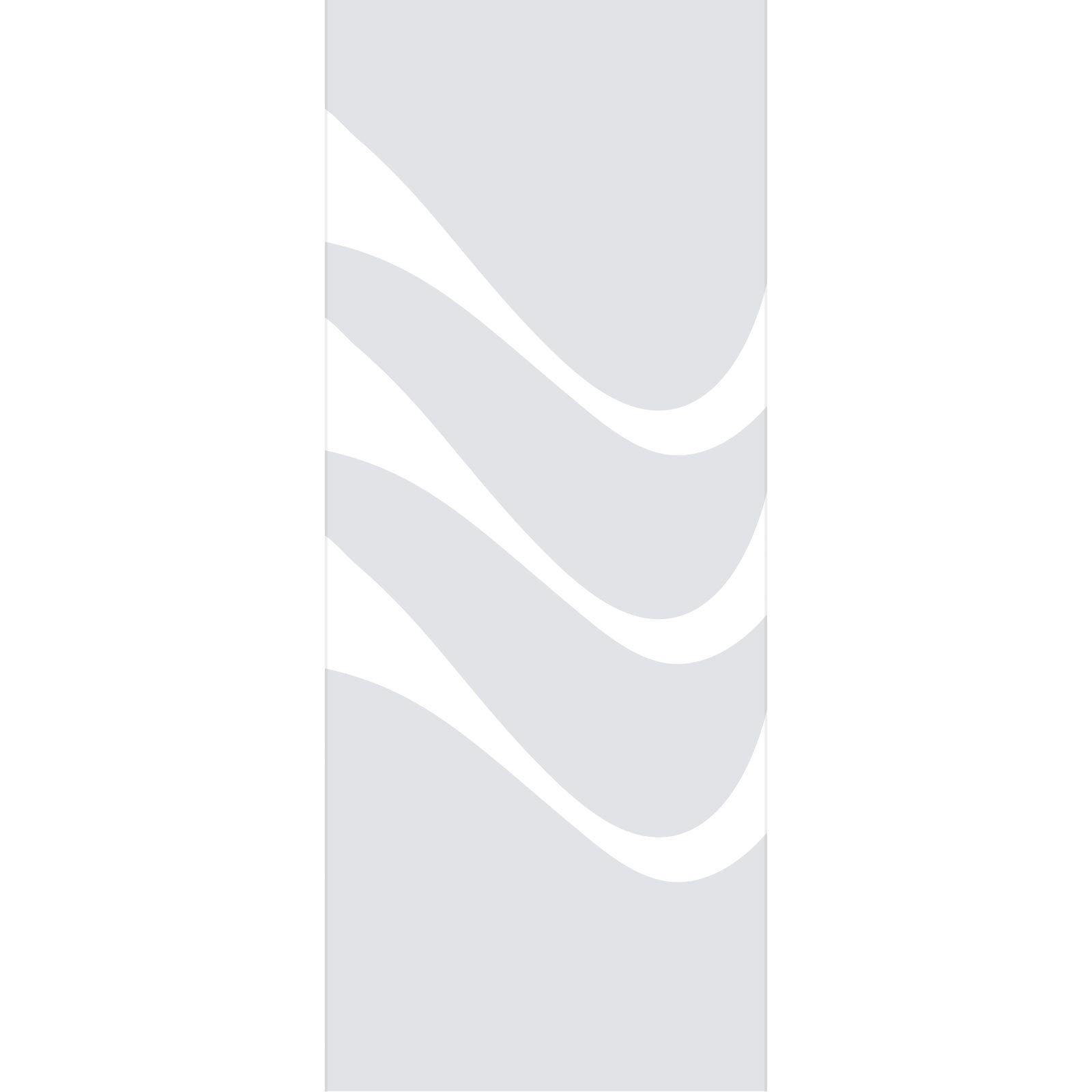 Temple 8mm Clear Glass - Obscure Printed Design - Griffwerk R8 Style Sliding Glass Door Kit