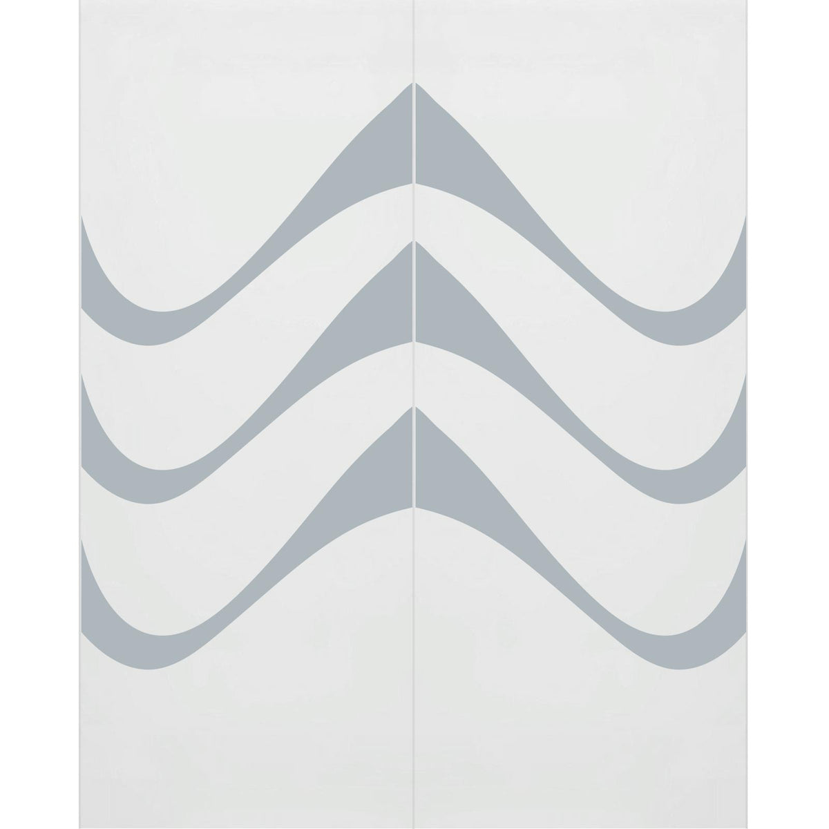 Double Glass Sliding Door - Temple 8mm Obscure Glass - Clear Printed Design - Planeo 60 Pro Kit