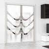 Temple 8mm Obscure Glass - Clear Printed Design - Double Evokit Pocket Door