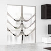 Temple 8mm Obscure Glass - Clear Printed Design - Double Absolute Pocket Door