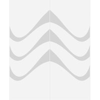Double Glass Sliding Door - Temple 8mm Obscure Glass - Obscure Printed Design - Planeo 60 Pro Kit
