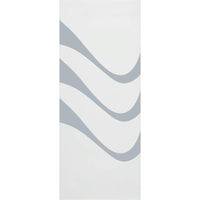 Temple 8mm Obscure Glass - Clear Printed Design - Griffwerk R8 Style Sliding Glass Door Kit