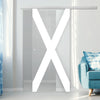 Single Glass Sliding Door - The Saltire Flag 8mm Clear Glass - Obscure Printed Design with Elegant Track